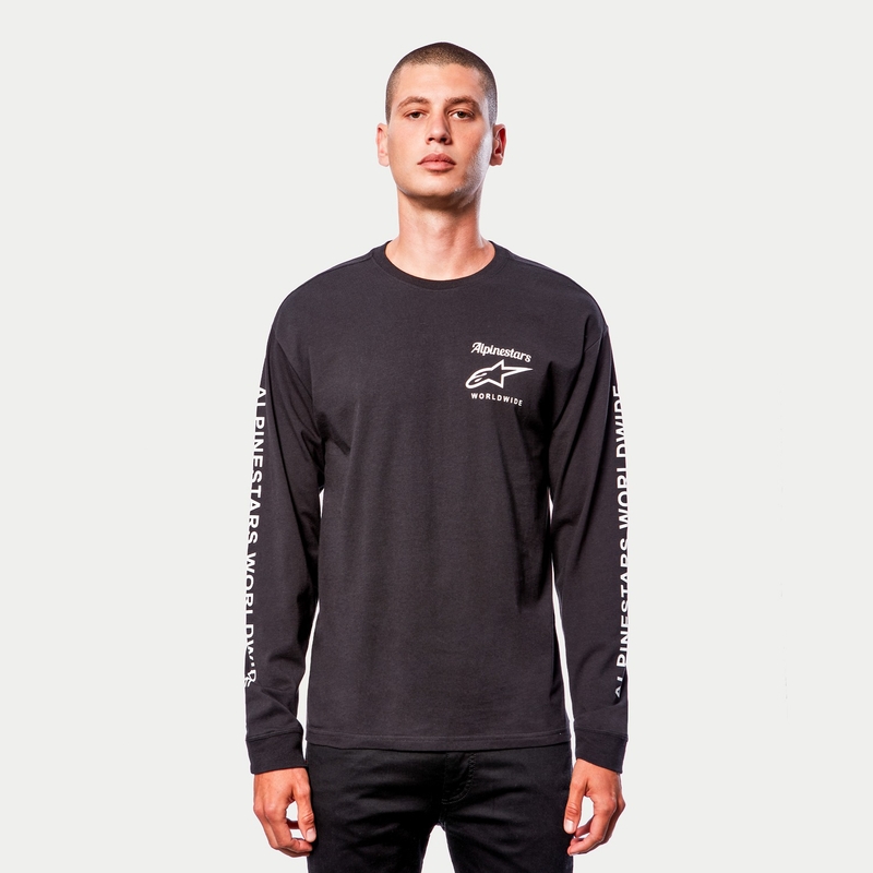 Tee-shirt Alpinestars Authenticated noir et blanc
