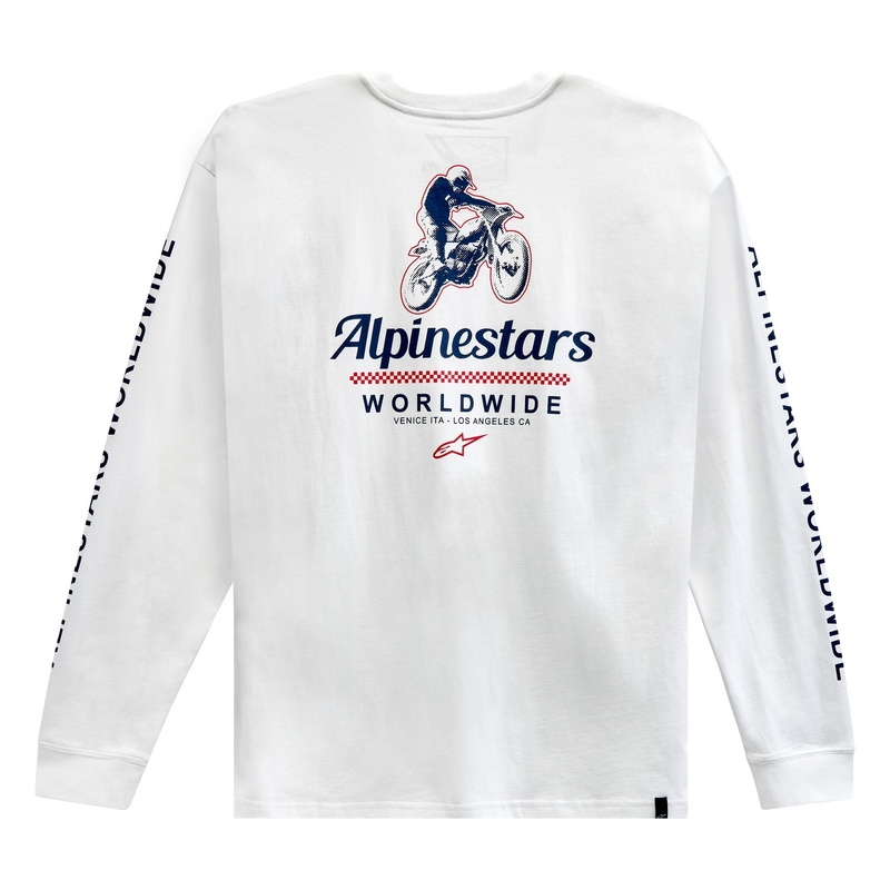 Tee-shirt Alpinestars Authenticated blanc et noir