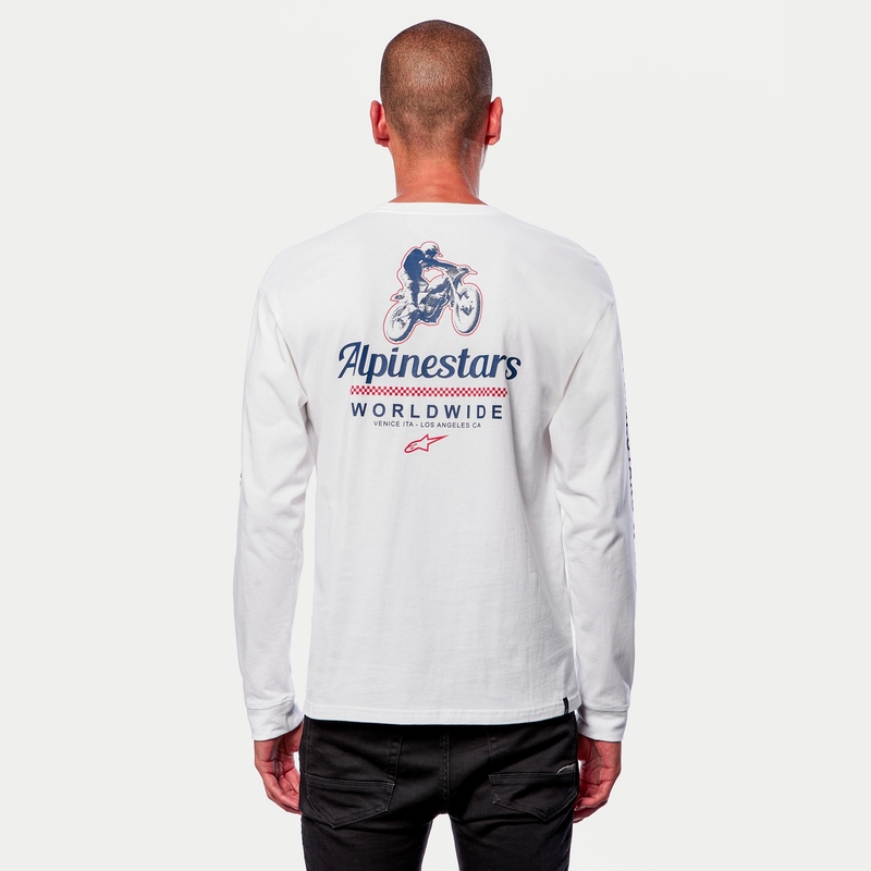 Tee-shirt Alpinestars Authenticated blanc et noir