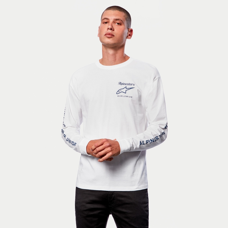 Tee-shirt Alpinestars Authenticated blanc et noir