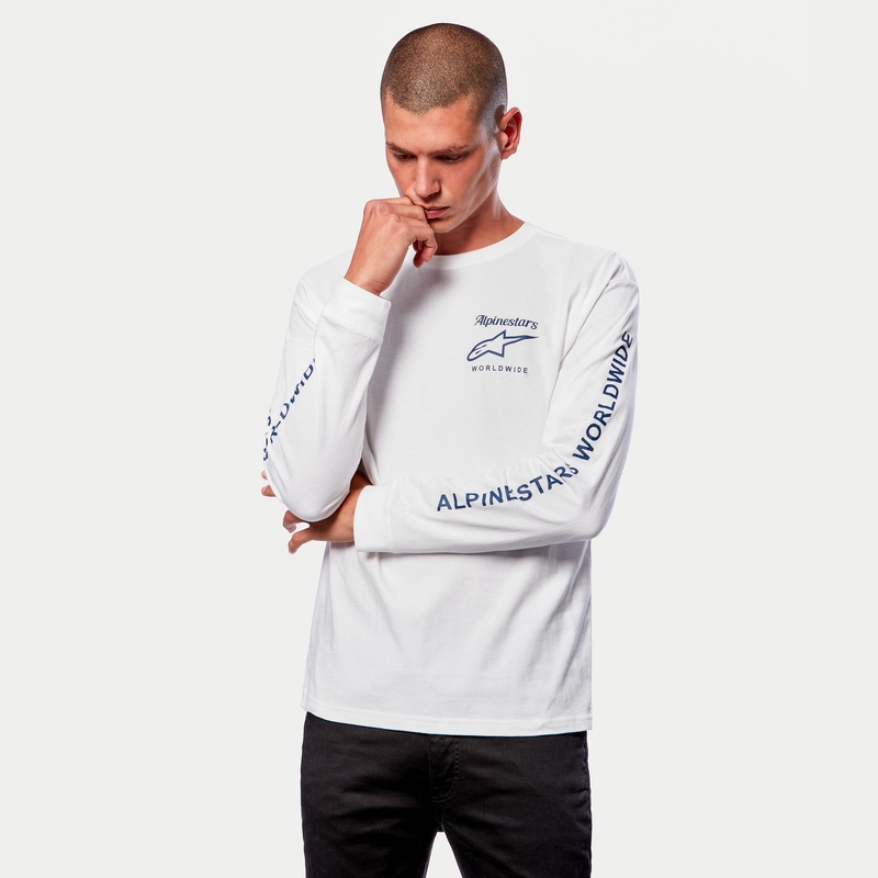 Tee-shirt Alpinestars Authenticated blanc et noir