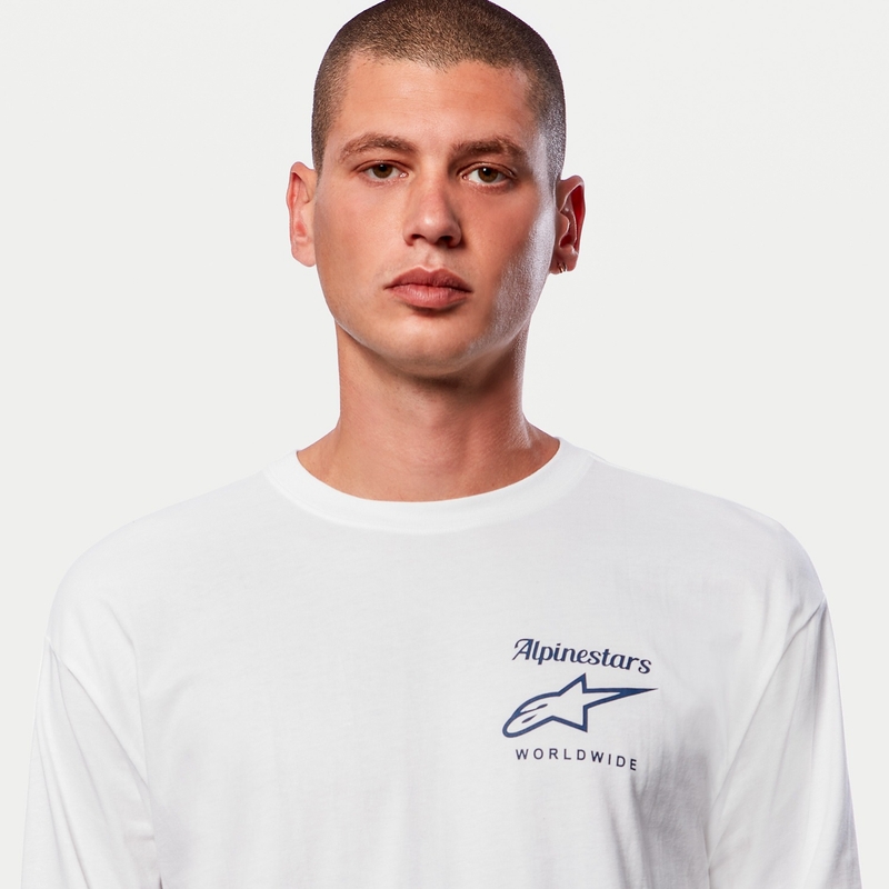 Tee-shirt Alpinestars Authenticated blanc et noir