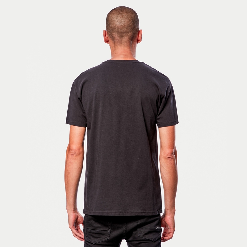 Tee-shirt Alpinestars Flag noir et blanc