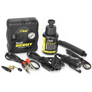 AirMan ResQ Scout kit de réparation de pneus avec compresseur + recharge 100ml