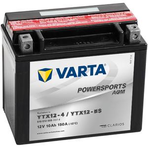 Batterie VARTA 12V/10AH-MOTO LF sans entretien (YTX12-4/YTX12-BS)