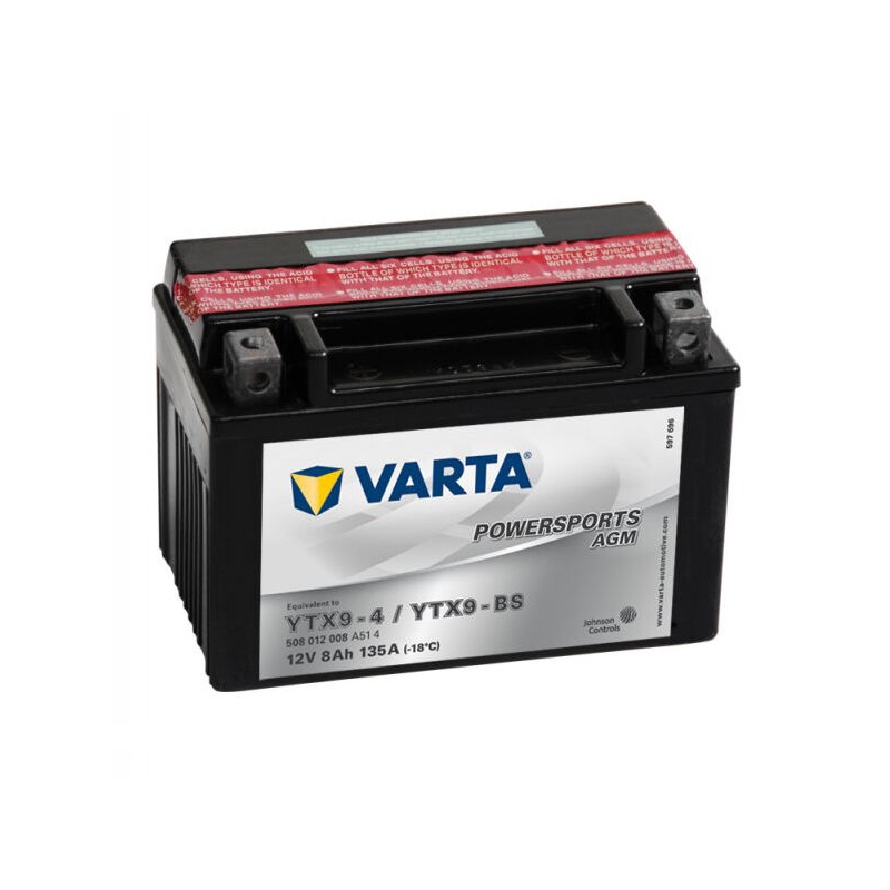 VARTA MOTO LF YTX9-4/YTX9-BS 12V/8AH batterie sans entretien