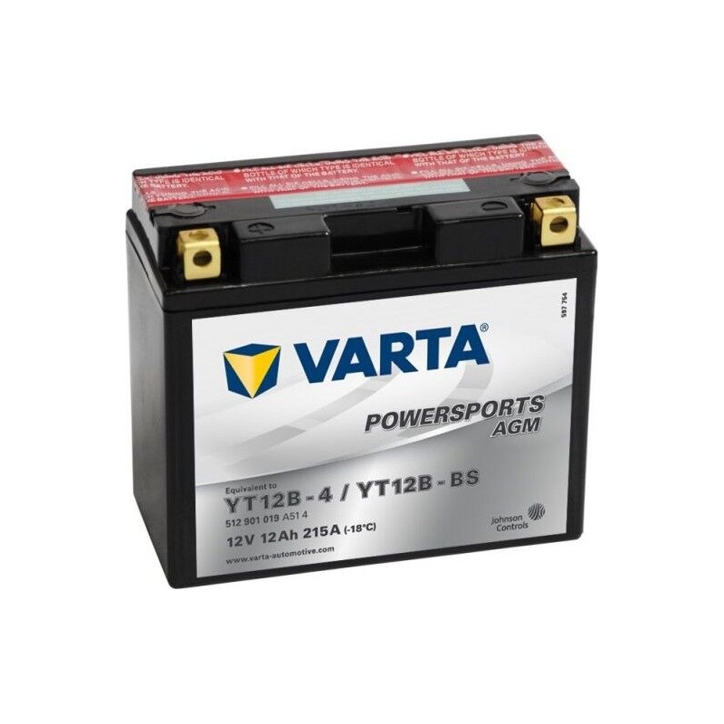 VARTA MOTO LF (YT12B-BS) Batterie 12V/12AH sans entretien