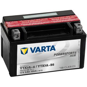 VARTA YTX7A-4/YTX7A-BS Batterie 12V/6Ah sans entretien
