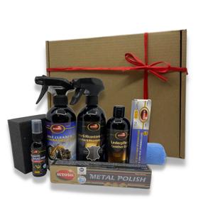 Coffret cadeau Autosol pour le nettoyage des motos et des accessoires en cuir