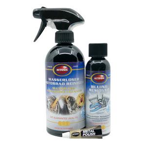 Autosol Motorcycle Waterless Cleaner and Bluing Remover Kit (Kit de nettoyage sans eau et de décapage)