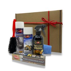 Coffret cadeau Autosol pour le nettoyage des freins, chaînes et disques des motos