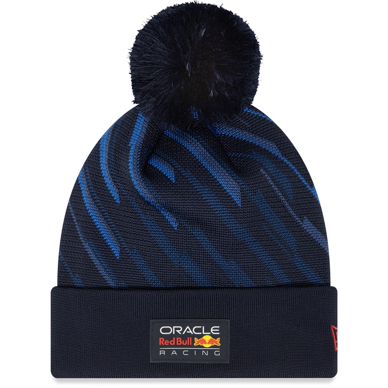 Bonnet à pompon Red Bull Racing F1 bleu