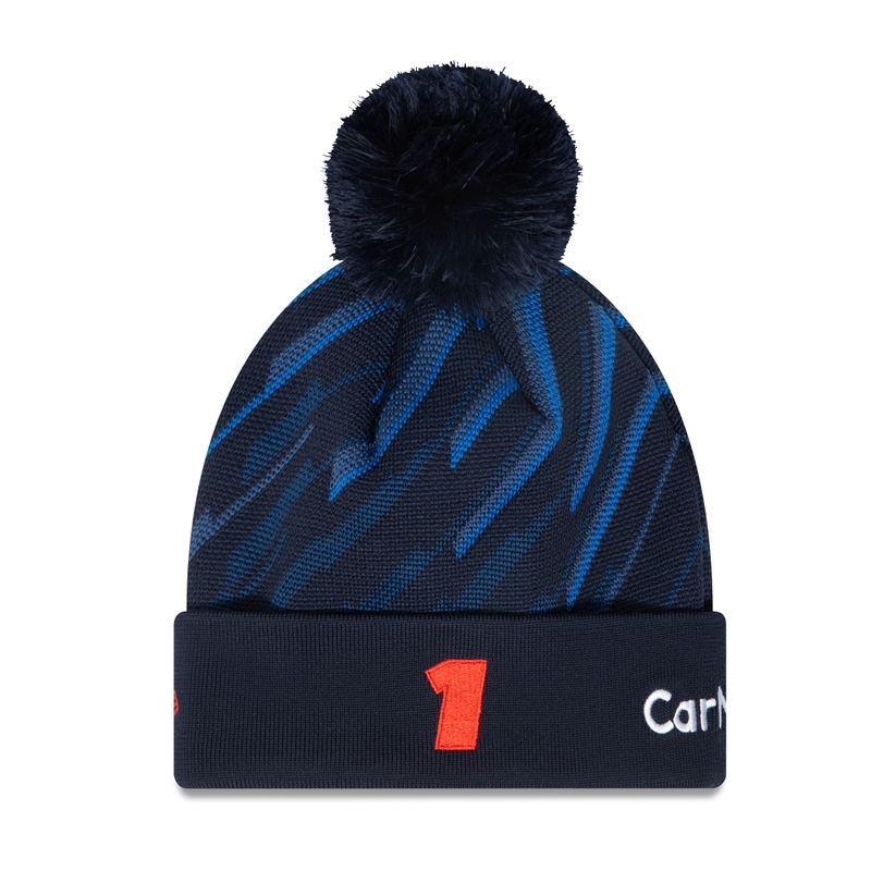 Bonnet à pompon Red Bull Racing F1 Max Verstappen bleu