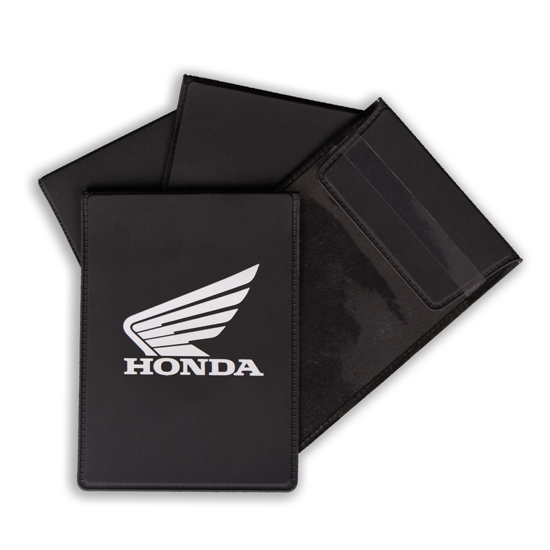 Cache plaque d'immatriculation technique Honda blanc