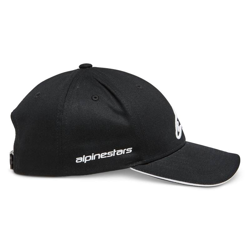 Casquette Alpinestars Rostrum noir et blanc