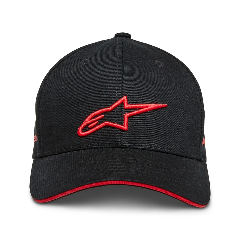 Casquette Alpinestars Rostrum noir et rouge
