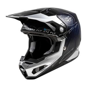 Casque de motocross FLY Racing Formula S Carbon bleu-argenté