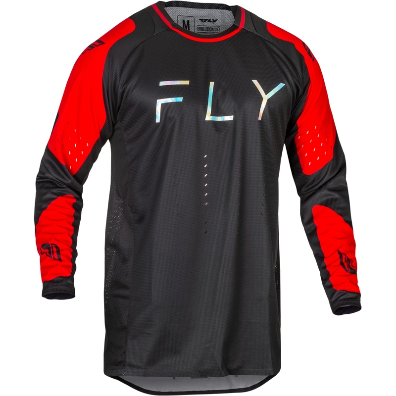 Maillot de motocross FLY Racing Evolution DST 2024 noir-rouge