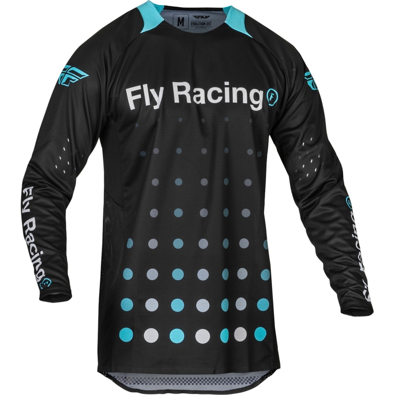 Maillot de motocross FLY Racing Evolution DST noir-bleu en solde soldes