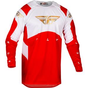 Maillot de motocross FLY Racing Evolution DST 2024 rouge et blanc soldes