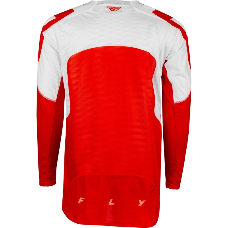 Maillot de motocross FLY Racing Evolution DST 2024 rouge et blanc soldes