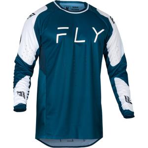 Maillot de motocross FLY Racing Evolution DST 2024 bleu et blanc soldes