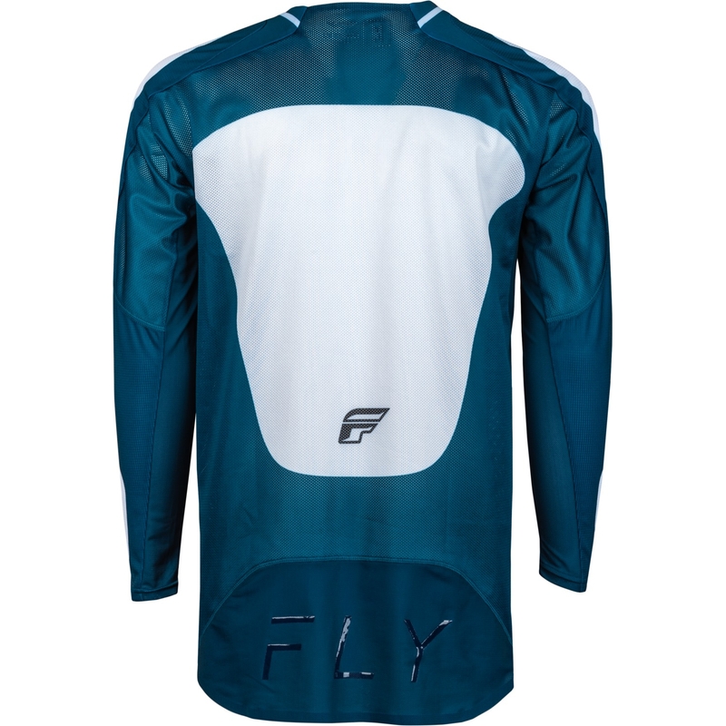 Maillot de motocross FLY Racing Evolution DST bleu-blanc en solde soldes