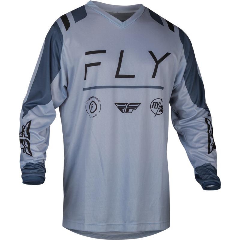 Maillot de motocross FLY Racing F-16 Artic 2024 gris soldes