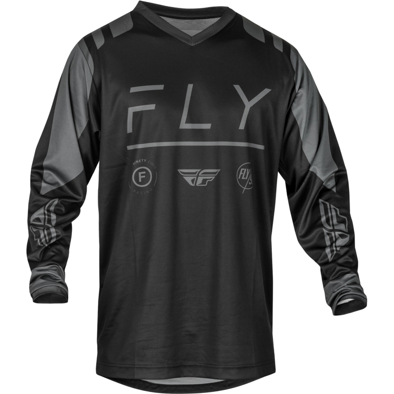 Maillot de motocross FLY Racing F-16 2024 noir-gris