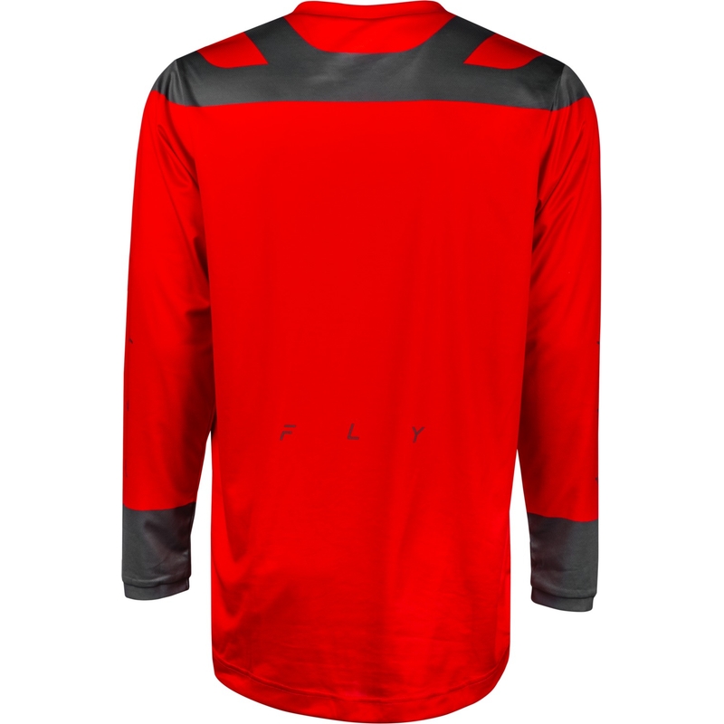 Maillot de motocross FLY Racing F-16 2024 rouge-gris-blanc