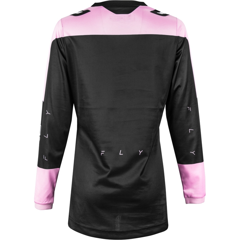 Maillot motocross femme FLY Racing F-16 2024 noir et rose