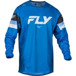 Maillot de motocross FLY Racing Kinetic Prix 2024 bleu-gris-blanc soldes