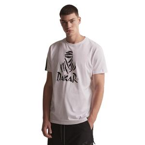 T-shirt DAKAR DKR Logo 123 blanc soldes