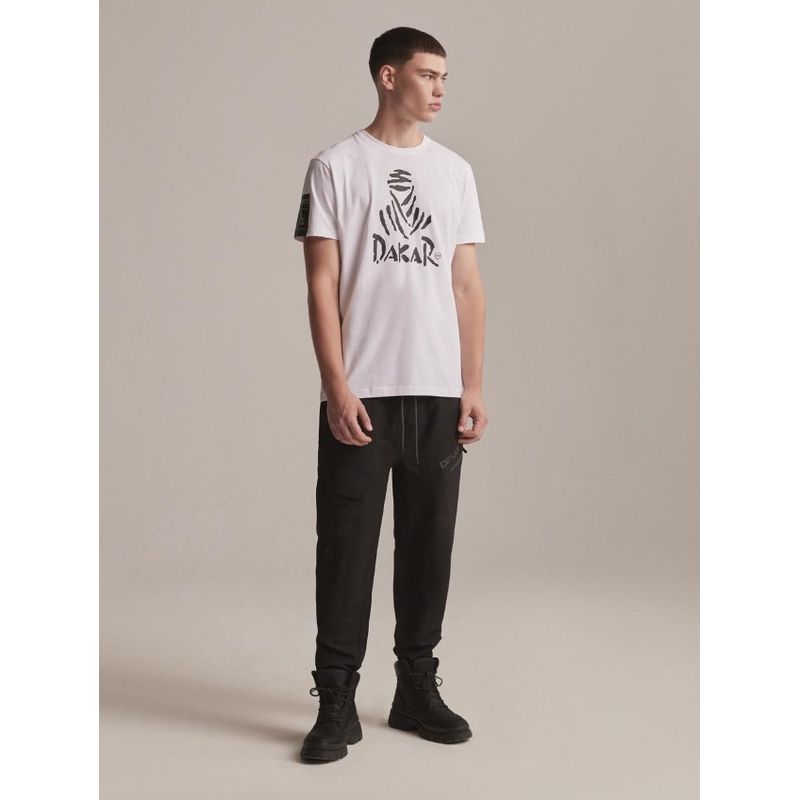 T-shirt DAKAR DKR Logo 123 blanc soldes