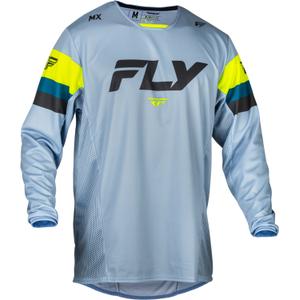 Maillot de motocross FLY Racing Kinetic Prix 2024 gris-jaune fluo soldes