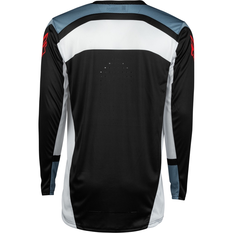 Maillot de motocross FLY Racing Lite 2024 noir-blanc-gris