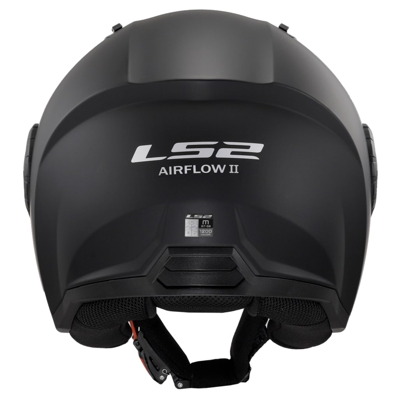 Casque moto ouvert LS2 OF616 Airflow II Solid Matte Black