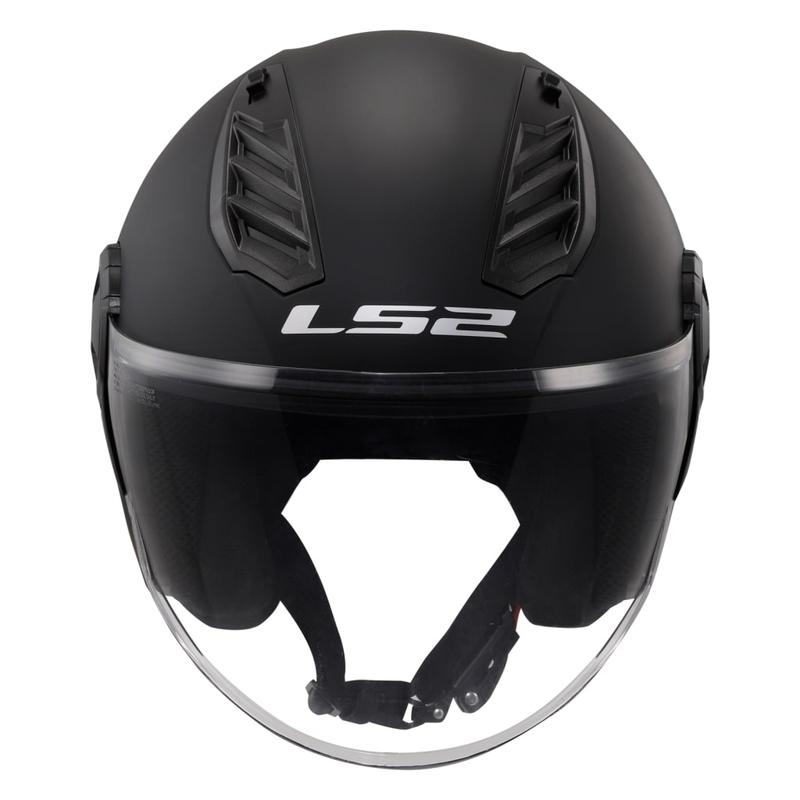 Casque moto ouvert LS2 OF616 Airflow II Solid Matte Black