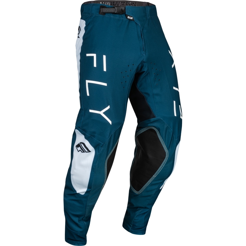 Pantalon de motocross FLY Racing Evolution DST bleu-blanc