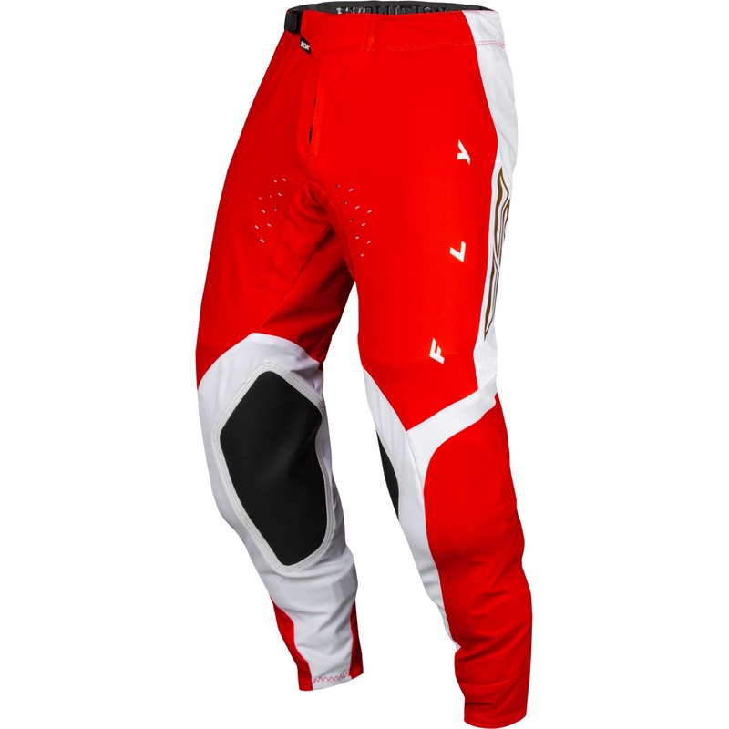 Pantalon de motocross FLY Racing Evolution DST rouge-blanc en solde