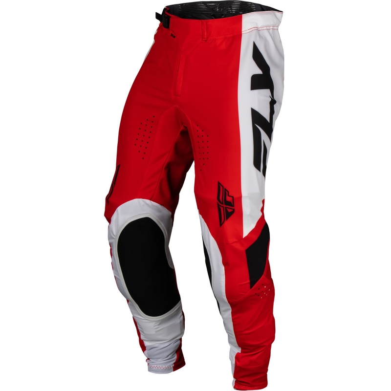 Pantalon de motocross FLY Racing Lite 2024 rouge-blanc-noir