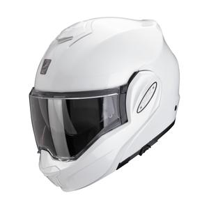 Casque à visière Scorpion EXO-TECH EVO PRO SOLID blanc perle