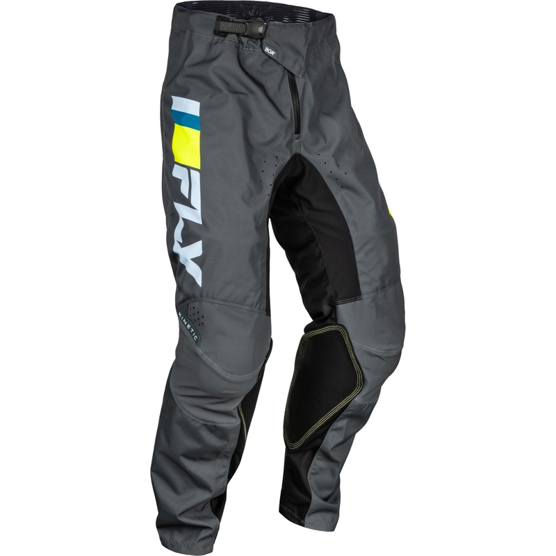 Pantalon de motocross FLY Racing Kinetic Prix gris-jaune fluo en promotion