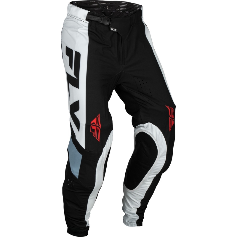 Pantalon de motocross FLY Racing Lite noir-blanc-gris