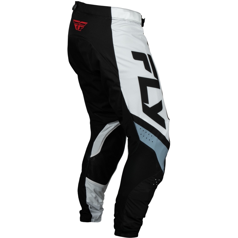 Pantalon de motocross FLY Racing Lite noir-blanc-gris