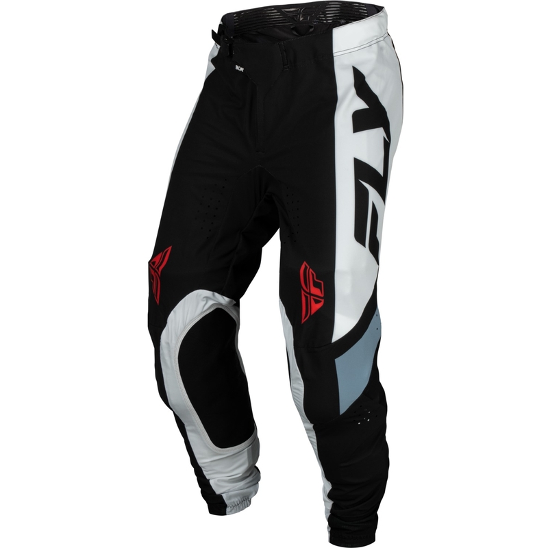 Pantalon de motocross FLY Racing Lite noir-blanc-gris