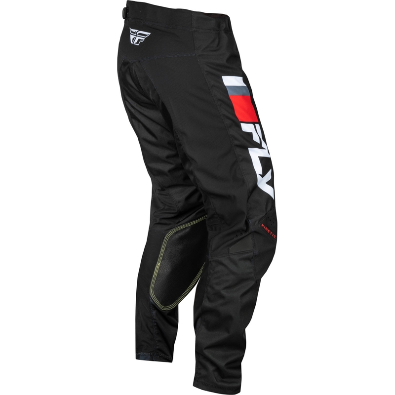 Pantalon de motocross FLY Racing Kinetic Prix rouge-gris-blanc