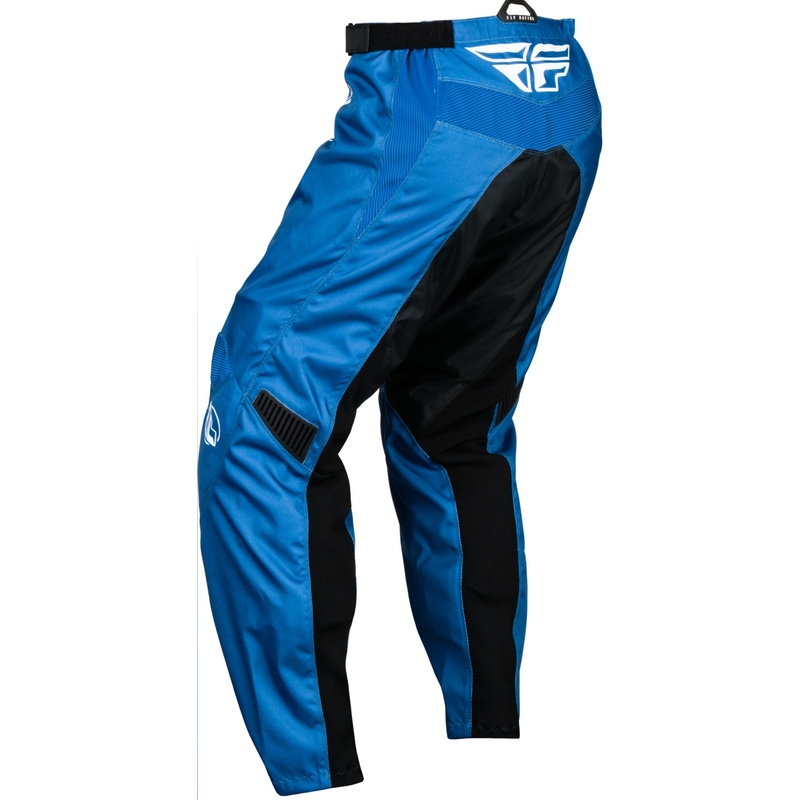 Pantalon de motocross FLY Racing F-16 pour enfant, bleu et blanc