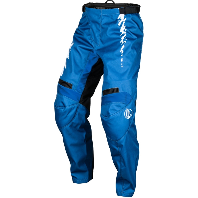 Pantalon de motocross FLY Racing F-16 pour enfant, bleu et blanc