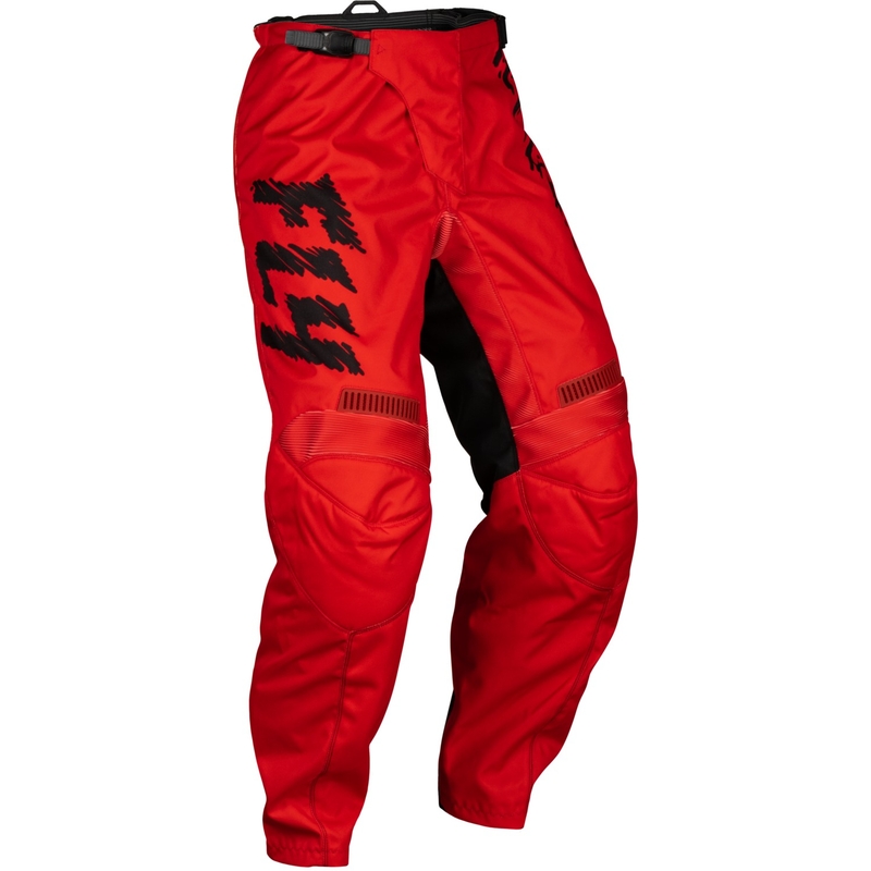 Pantalon de motocross FLY Racing F-16 pour enfant, rouge, noir et gris